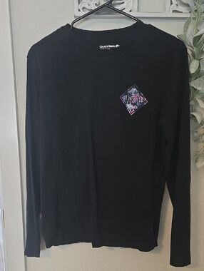 Dutch Bros Black Long Sleeve Tee with Colorful Diamond Logo